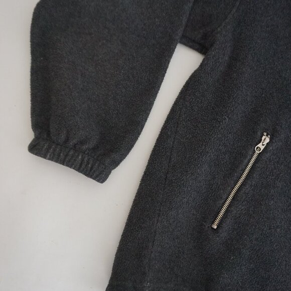 Vintage Roots Canada Gray Fleece Quarter Zip Pullover Sweater XL Made In Canada - Picture 7 of 9